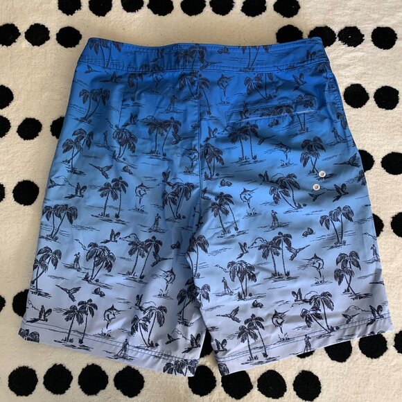American Eagle Board Shorts Tropical Surf Beach Vacation Swim Trunks - Picture 3 of 10